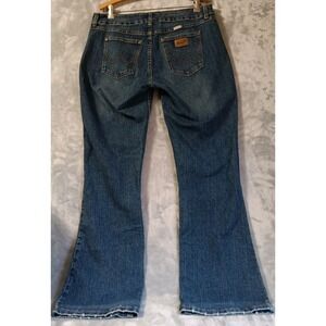 Wrangler Premium Patch Womens Jeans Sunshine Day Mae Blue Boot 9MWZSD 13/14x32